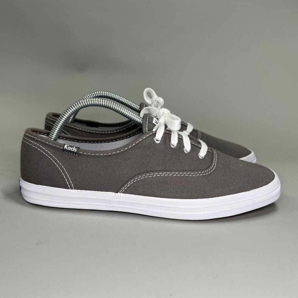 Keds Champion‎ Originals Lace Up Sneakers Women's Size 10 Gray Canvas Low Shoes